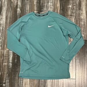 Nike Green Long Sleeve Shirt